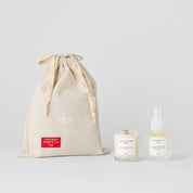 PEACE禮物袋組合－香氛大豆蠟燭55g&放鬆噴霧50ml