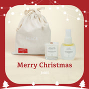 PEACE禮物袋組合－香氛大豆蠟燭55g&放鬆噴霧50ml